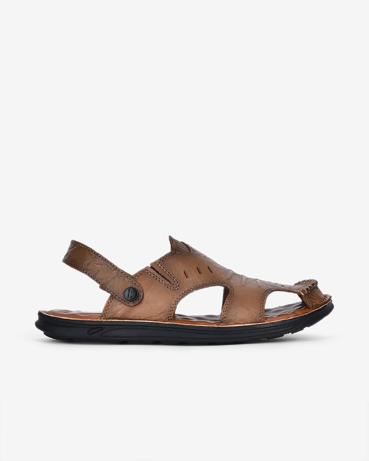 Giày Sandal Rọ Zuciani Mũi Tròn Đục Lỗ-SCF48-Vàng Color1First