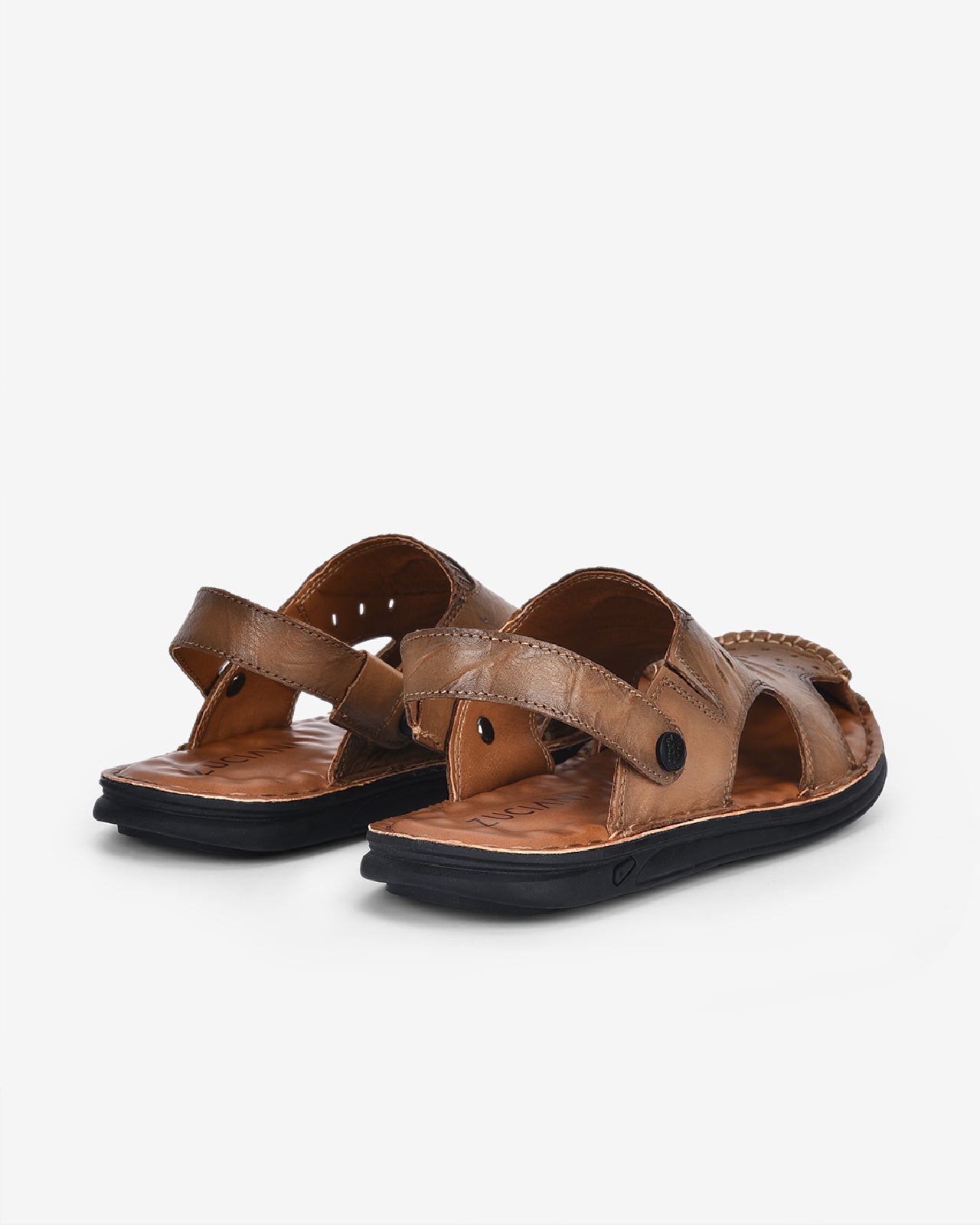 Giày Sandal Rọ Zuciani Mũi Tròn Đục Lỗ-SCF48-Vàng Color1