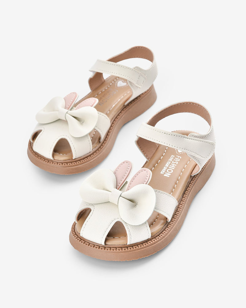 Giày Sandals Trẻ Em Họa Tiết Tai Thỏ-SHS01Kem Color2