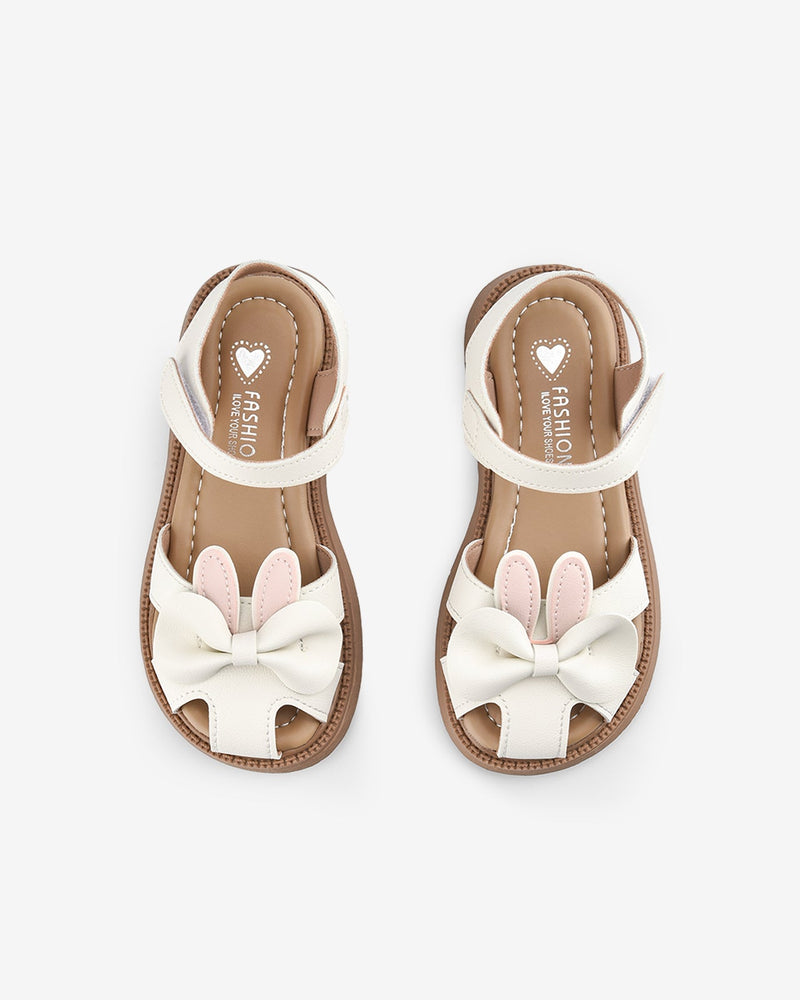 Giày Sandals Trẻ Em Họa Tiết Tai Thỏ-SHS01Kem Color1