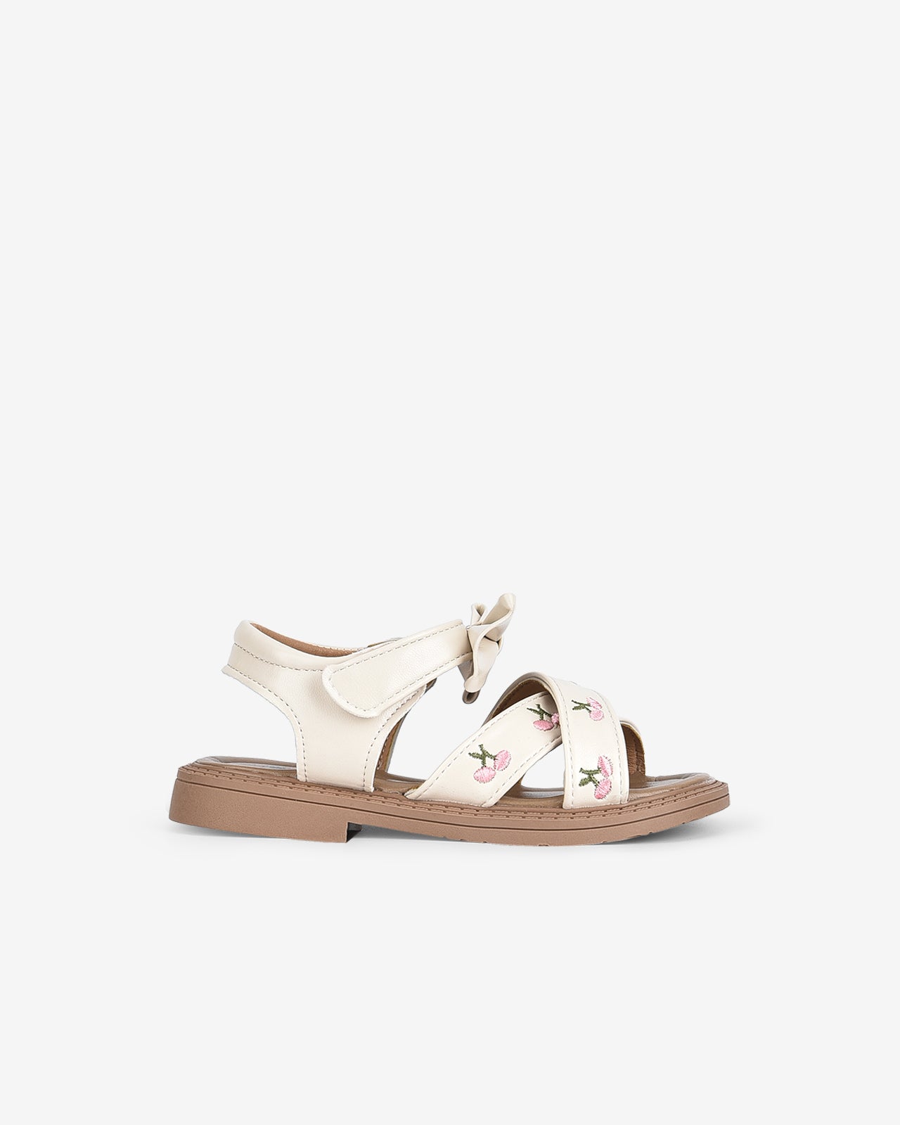 Giày Sandals Trẻ Em Quai Ngang Đan Chéo-SHS03-Hồng Color1First