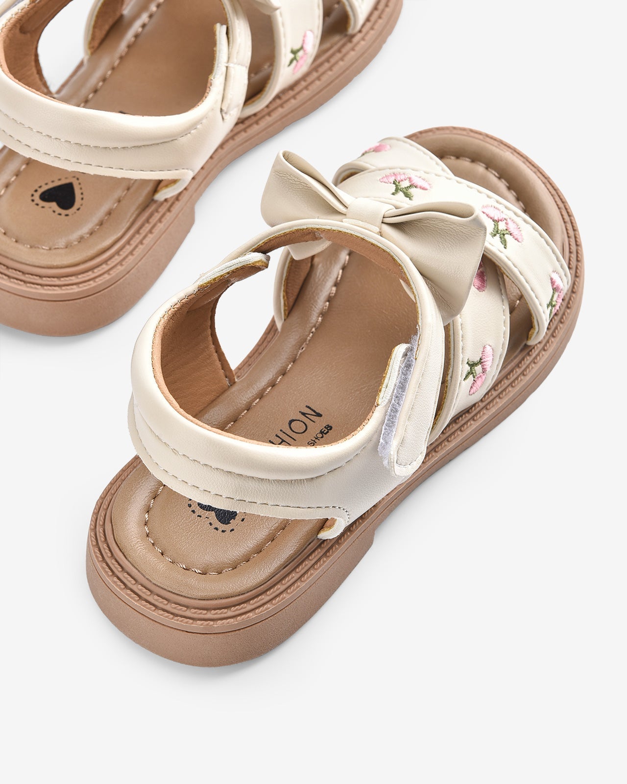 Giày Sandals Trẻ Em Quai Ngang Đan Chéo-SHS03-Hồng Color1