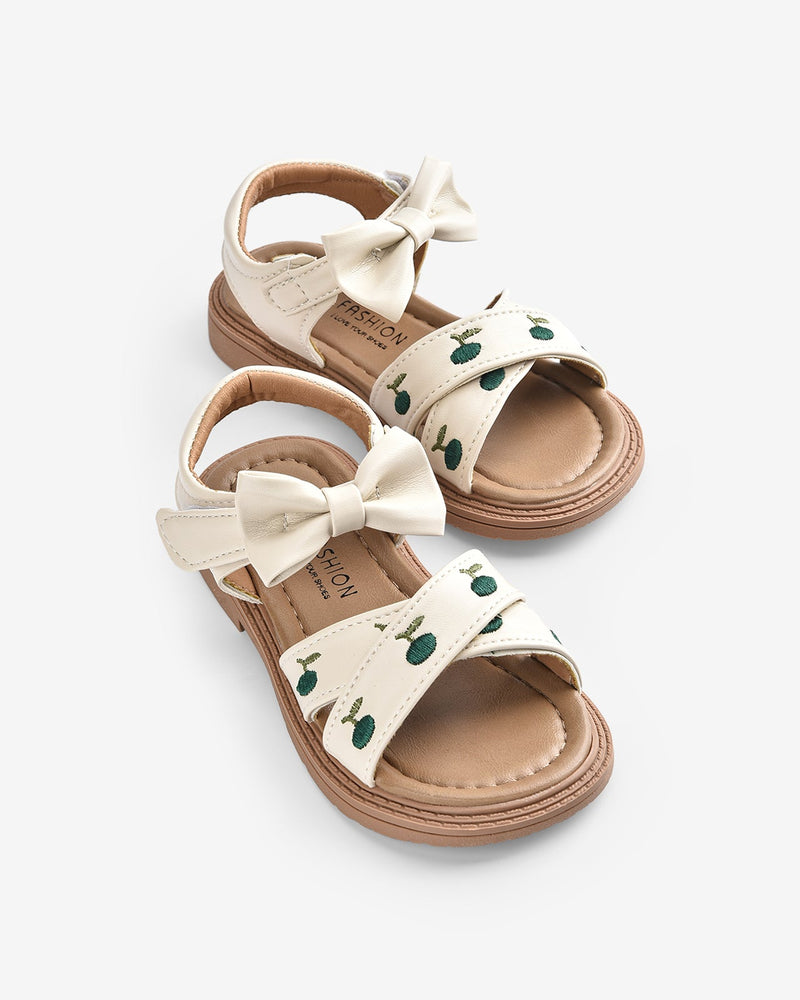 Giày Sandals Trẻ Em Quai Ngang Đan Chéo-SHS03-Xanh Lá Color1