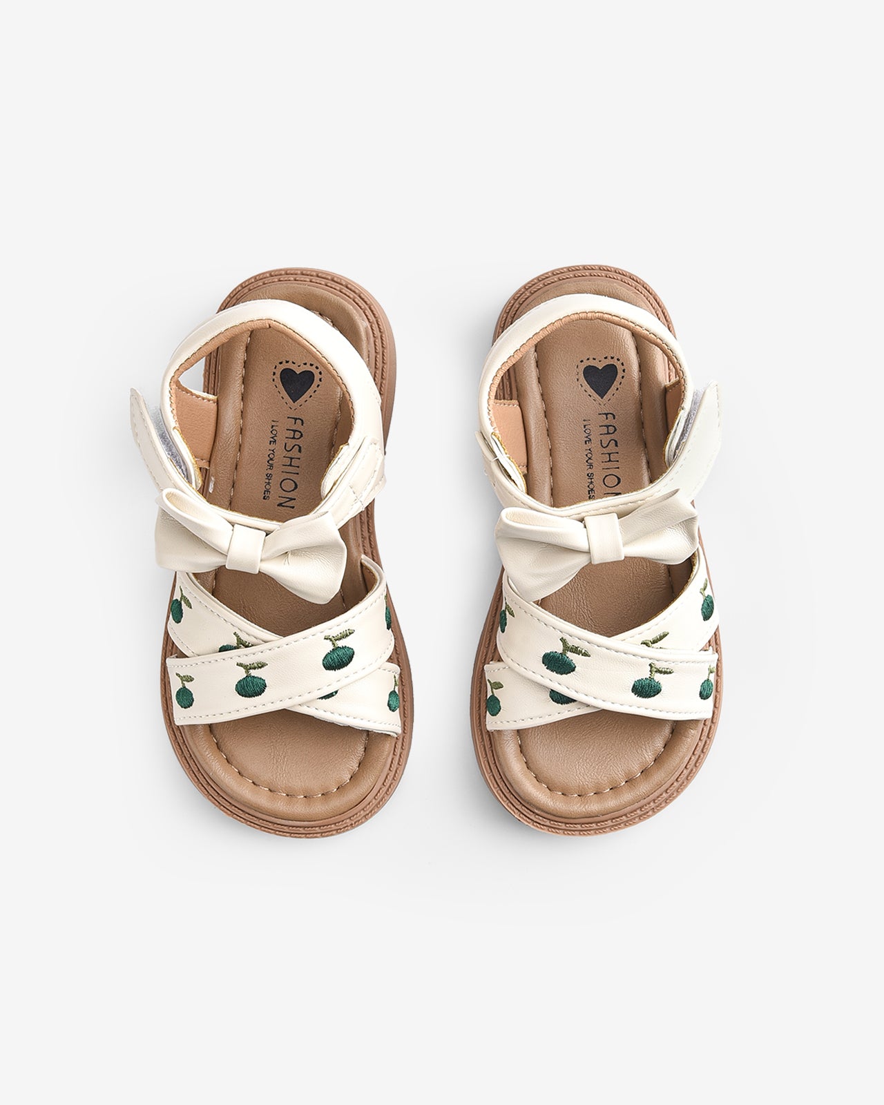 Giày Sandals Trẻ Em Quai Ngang Đan Chéo-SHS03-Xanh Lá Color1