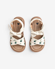 Giày Sandals Trẻ Em Quai Ngang Đan Chéo-SHS03-Xanh Lá Color1