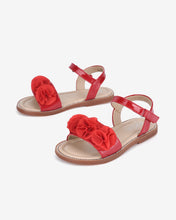 Giày Sandal Trẻ Em Zucia Quai Ngang Đính Hoa-STH68-Đỏ Color2