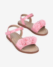 Giày Sandal Trẻ Em Zucia Quai Ngang Đính Hoa-STH68-Hồng Color3