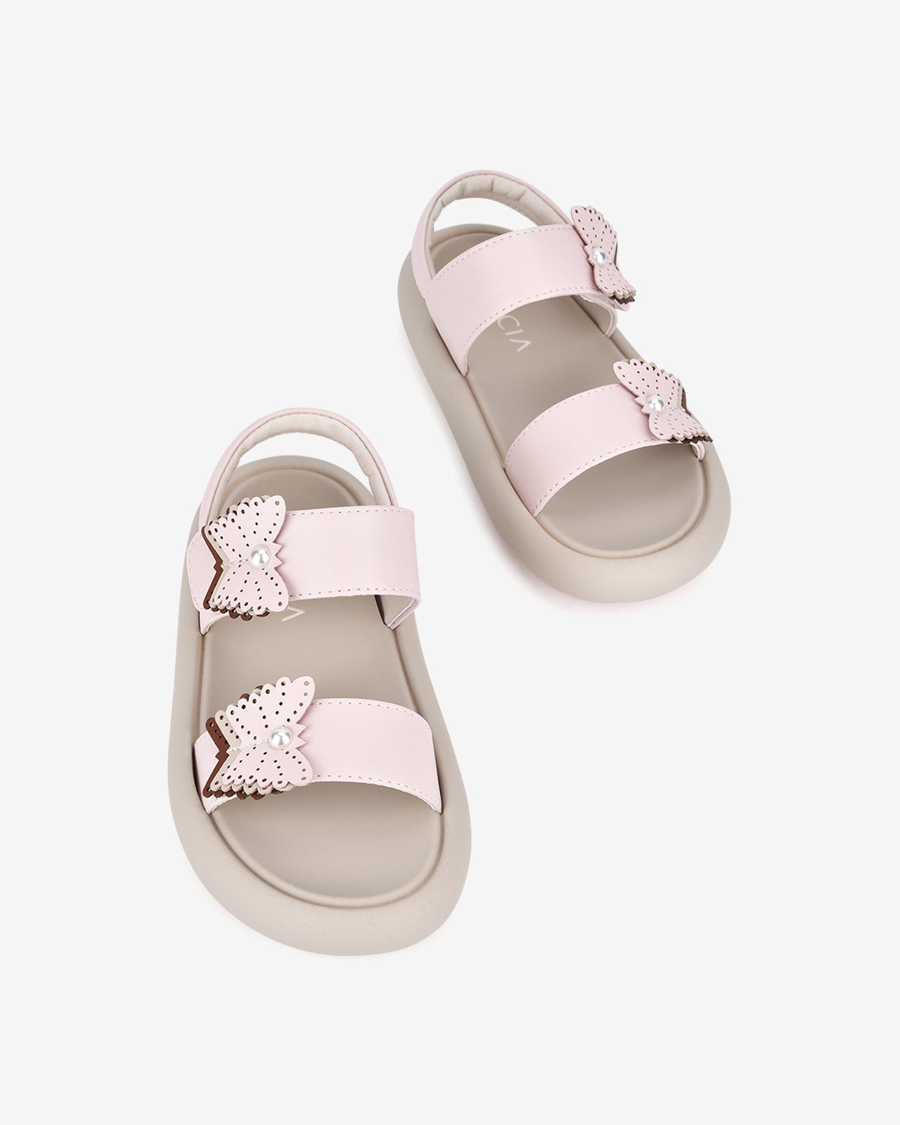 Giày Sandal Trẻ Em Zucia Quai Ngang Đính Bướm-STH70-Hồng Color2