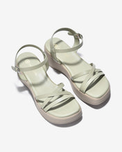 Sandals Đế Xuồng Đông Hải Quai Mảnh Đan Chéo-S32D1Xanh Lá Color1