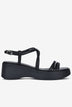 Giày Sandal Xuồng Đông Hải Quai Đôi Đan Chéo-S32E4-Đen Color1First