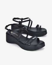 Giày Sandal Xuồng Đông Hải Quai Đôi Đan Chéo-S32E4-Đen Color1