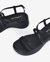 Giày Sandal Xuồng Đông Hải Quai Đôi Đan Chéo-S32E4-Đen Color1