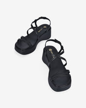 Giày Sandal Xuồng Đông Hải Quai Đôi Đan Chéo-S32E4-Đen Color1