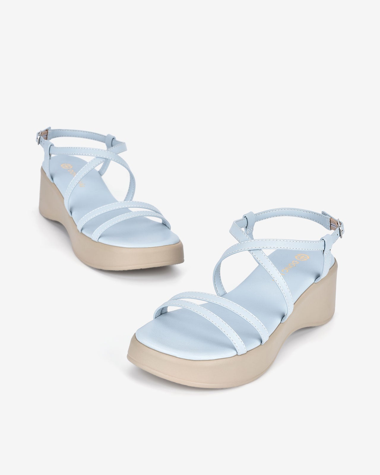 Giày Sandal Xuồng Đông Hải Quai Đôi Đan Chéo-S32E4Xanh Color1