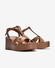Giày Sandal Xuồng Đông Hải Quai T-Strap Đan Xoắn-S32F7Bò Color1