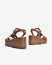 Giày Sandal Xuồng Đông Hải Quai T-Strap Đan Xoắn-S32F7Bò Color1