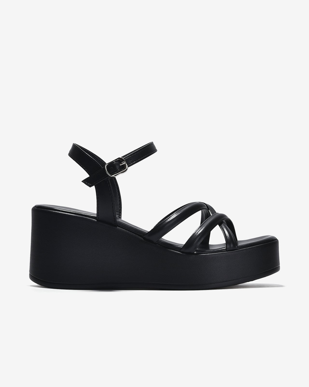 Giày Sandal Xuồng Đông Hải Quai Đan Chéo-S32G1Đen Color1First