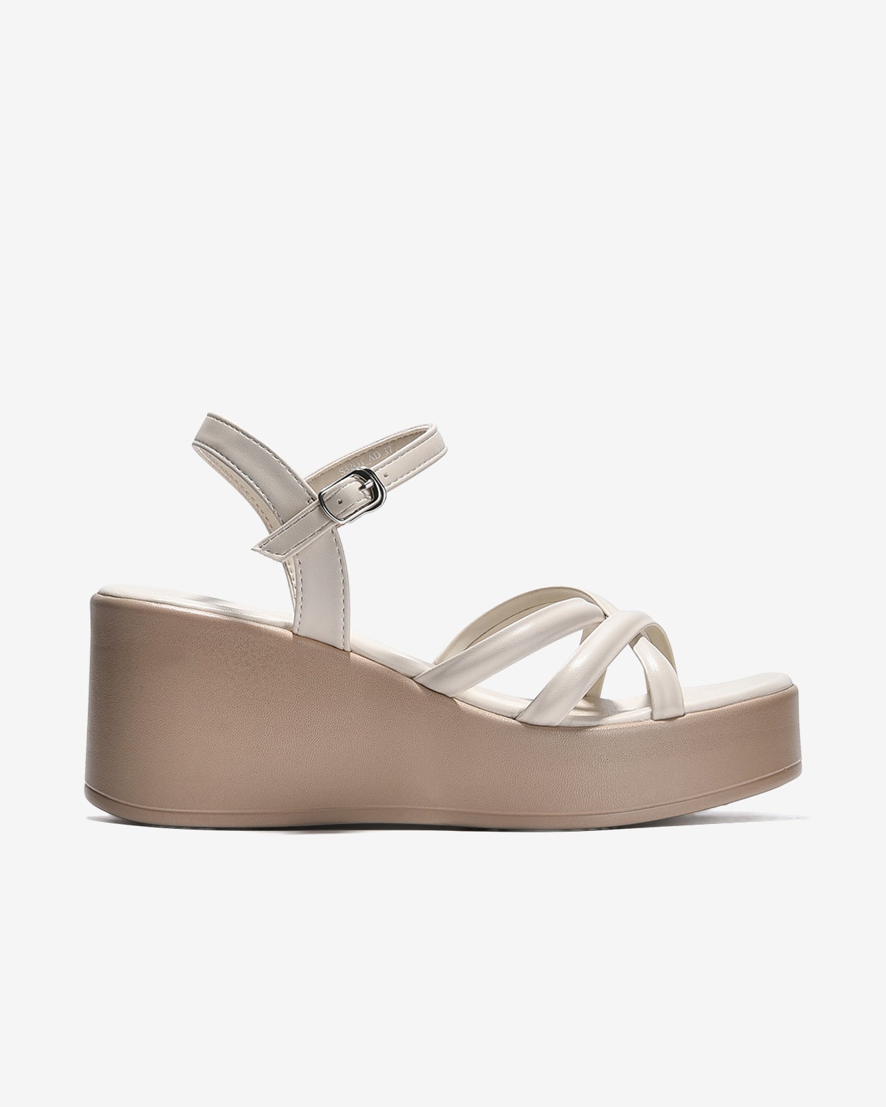 Giày Sandal Xuồng Đông Hải Quai Đan Chéo-S32G1Kem Color1First