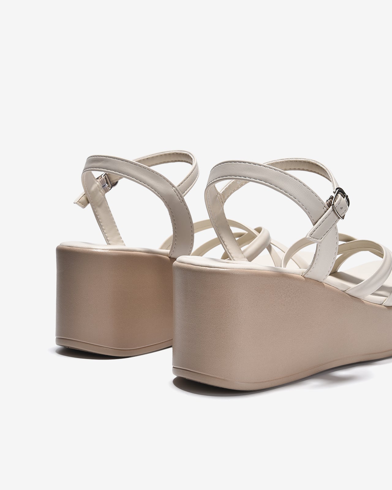 Giày Sandal Xuồng Đông Hải Quai Đan Chéo-S32G1Kem Color1