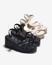 Giày Sandal Xuồng Đông Hải Quai Đan Chéo-S32G1Kem Color1