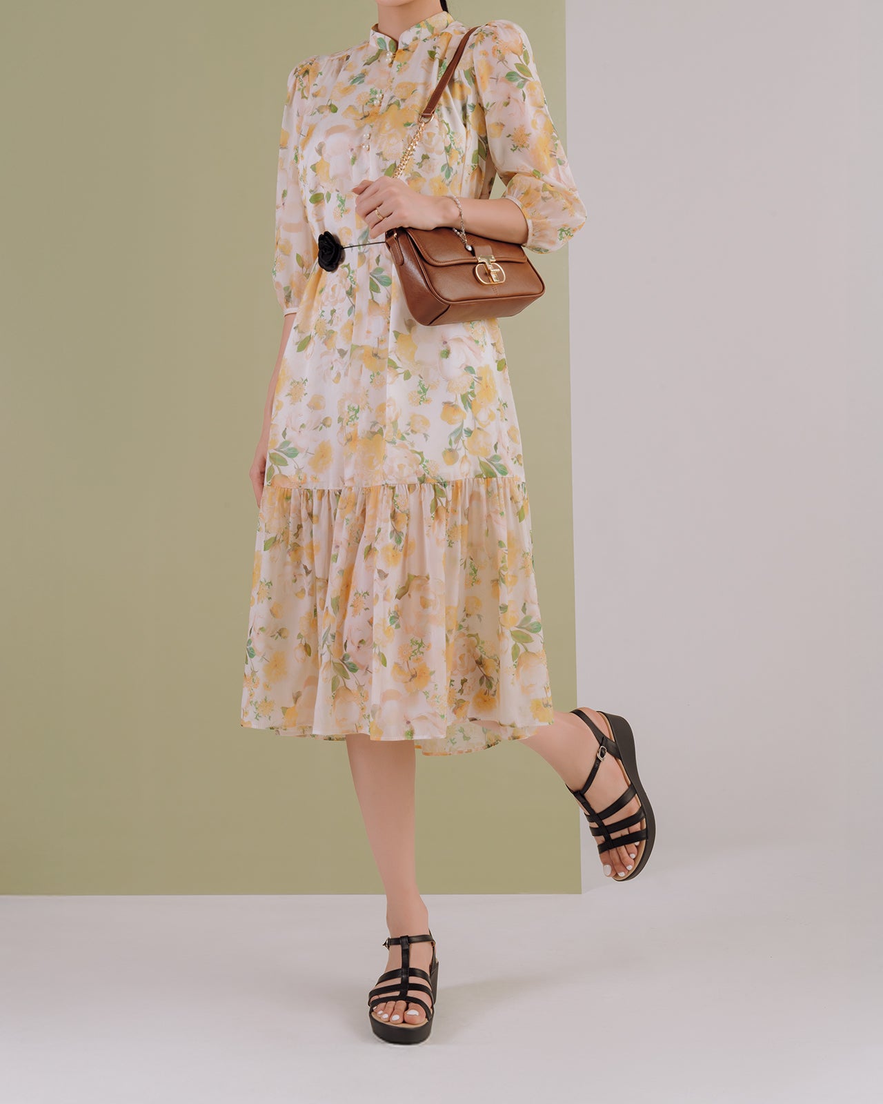 Sandal Xuồng Đông Hải Quai T-Strap-S32I1Đen Color1