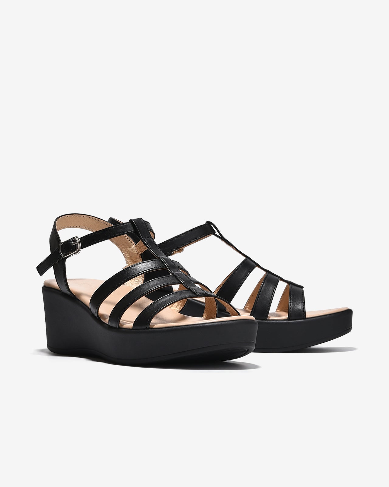 Sandal Xuồng Đông Hải Quai T-Strap-S32I1Đen Color1