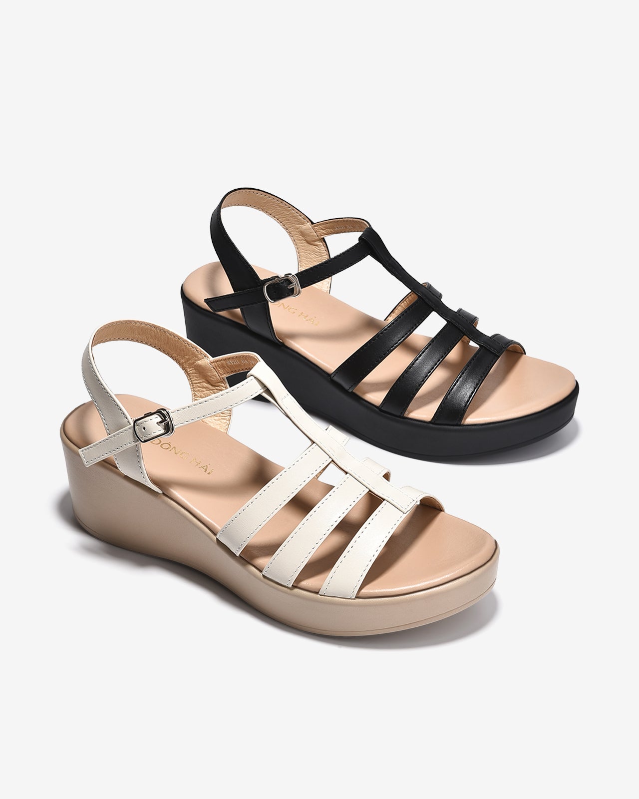 Sandal Xuồng Đông Hải Quai T-Strap-S32I1Đen Color1