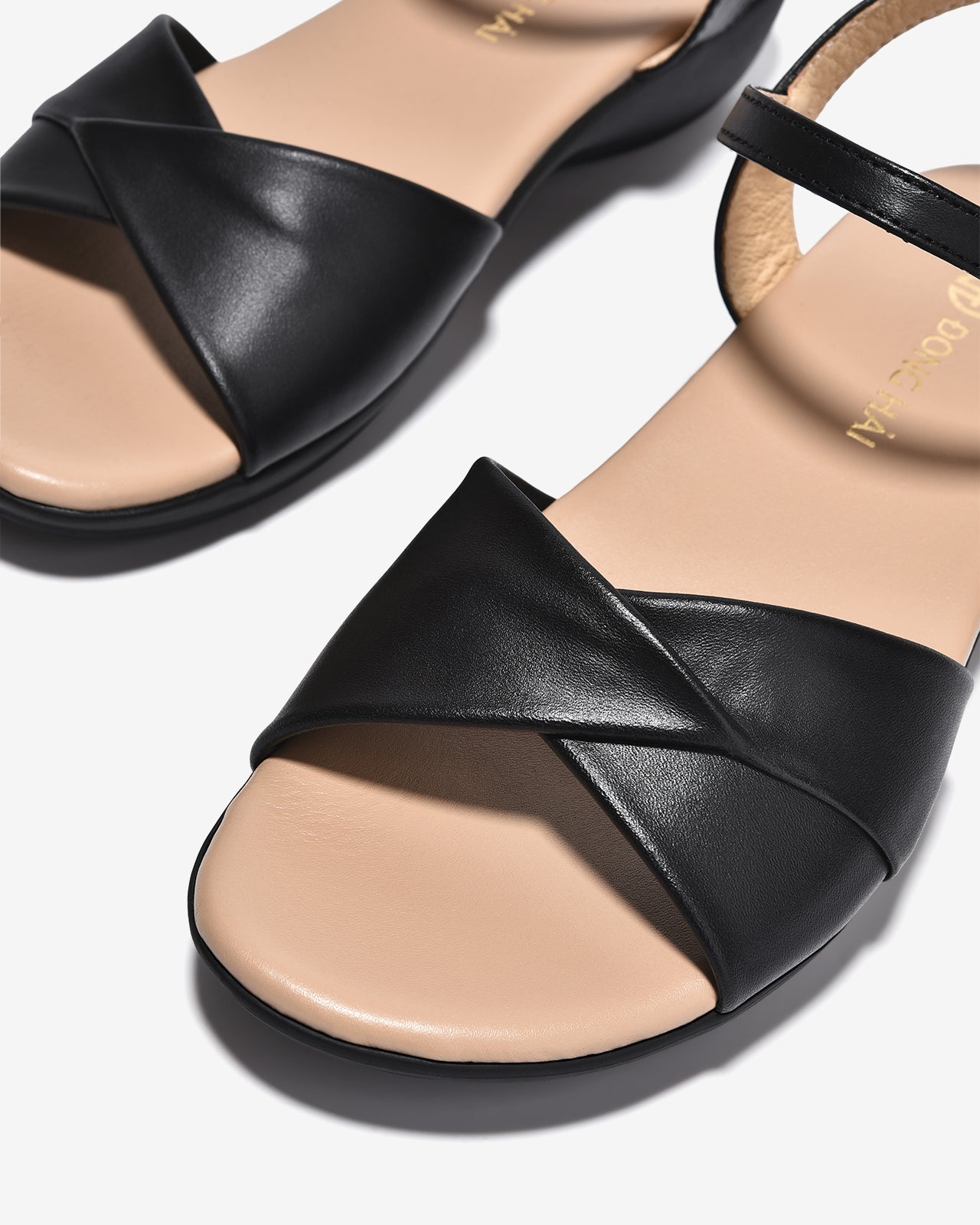 Giày Sandal Xuồng Đông Hải Quai Xoắn-S32I2Đen Color1