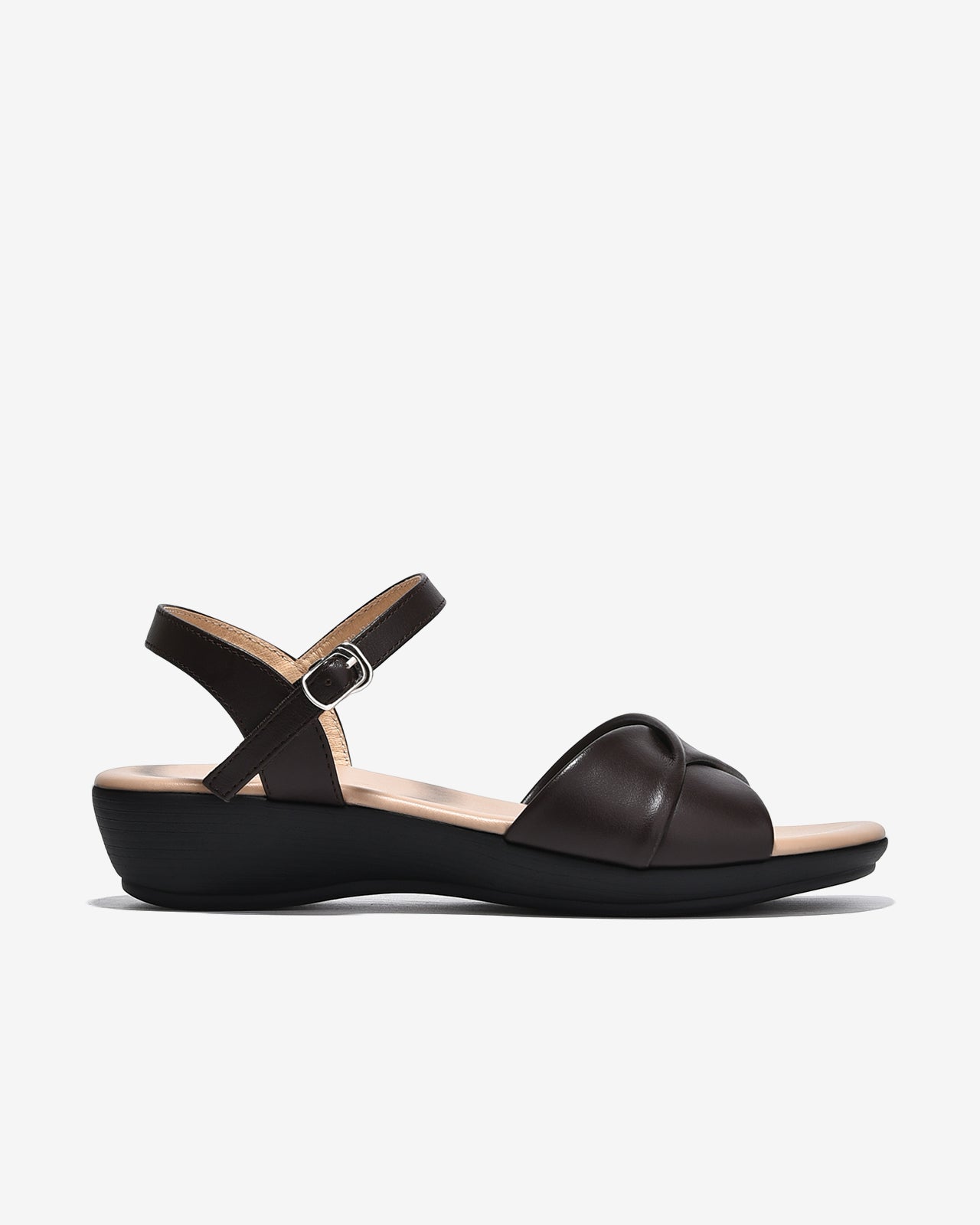 Sandal Xuồng Đông Hải Quai Xoắn-S32I2Nâu Color1First