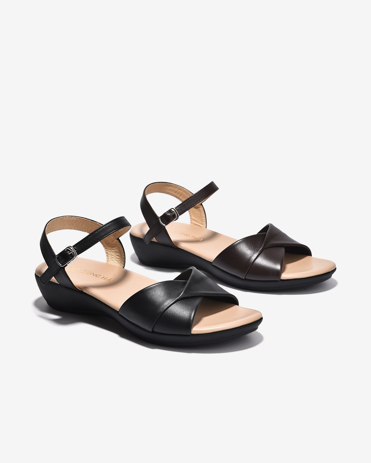 Sandal Xuồng Đông Hải Quai Xoắn-S32I2Nâu Color1