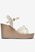 Sandal Xuồng Đông Hải Đế 10cm Quai Đan Chéo-S32I4Kem Color1First emnhubong