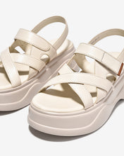 Sandal Nữ Đông Hải Quai Chéo Đế Xuồng 7cm-S32J1Kem Color1