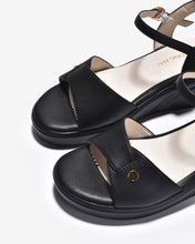 Giày Sandal Xuồng Đông Hải Thiết Kế Quai Cách Điệu-S5834-Đen Color2