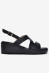 Giày Sandal Xuồng Đông Hải Quai Đối Xứng Bảng To-S5835-Đen Color1First