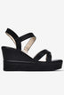 Sandal Xuồng Đông Hải 9cm Quai Đan Chéo-S5874Đen Color1First