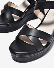 Sandal Xuồng Đông Hải 9cm Quai Đan Chéo-S5874Đen Color1