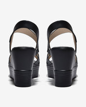 Sandal Xuồng Đông Hải 9cm Quai Đan Chéo-S5874Đen Color1