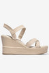 Sandal Xuồng Đông Hải 9cm Quai Đan Chéo-S5874Kem Color1First