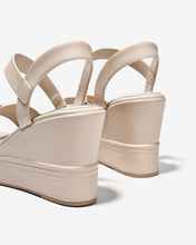 Sandal Xuồng Đông Hải 9cm Quai Đan Chéo-S5874Kem Color1