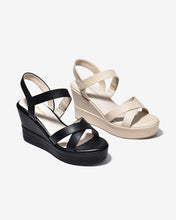 Sandal Xuồng Đông Hải 9cm Quai Đan Chéo-S5874Kem Color1