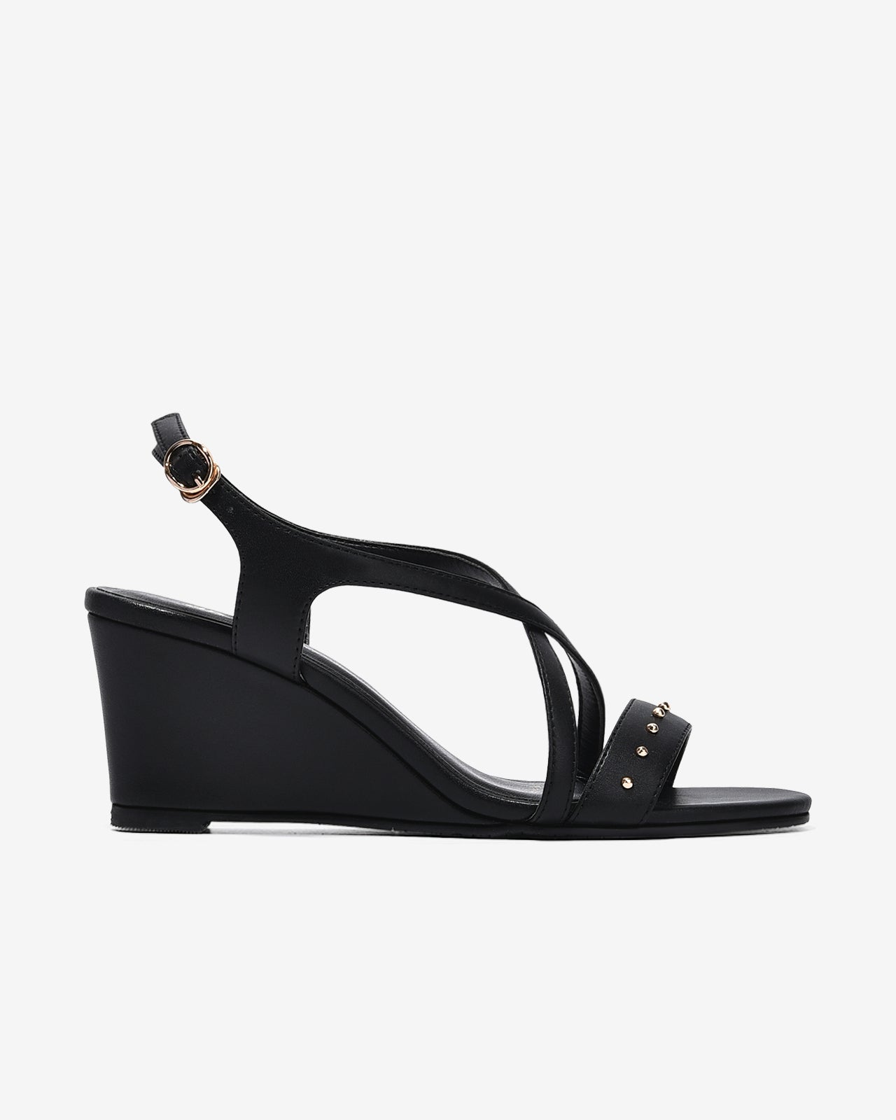 Giày Sandal Xuồng Đông Hải Quai Chéo-S5909Đen Color1First