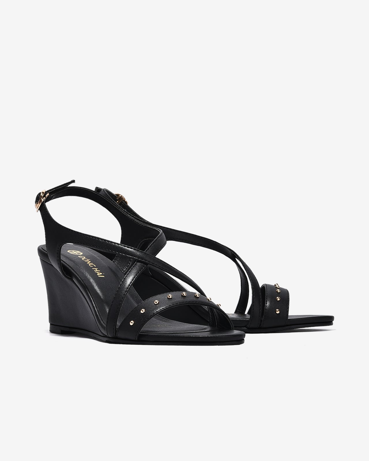 Giày Sandal Xuồng Đông Hải Quai Chéo-S5909Đen Color1