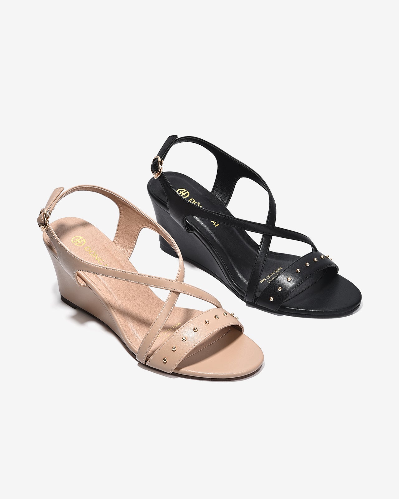 Giày Sandal Xuồng Đông Hải Quai Chéo-S5909-Đen Color1