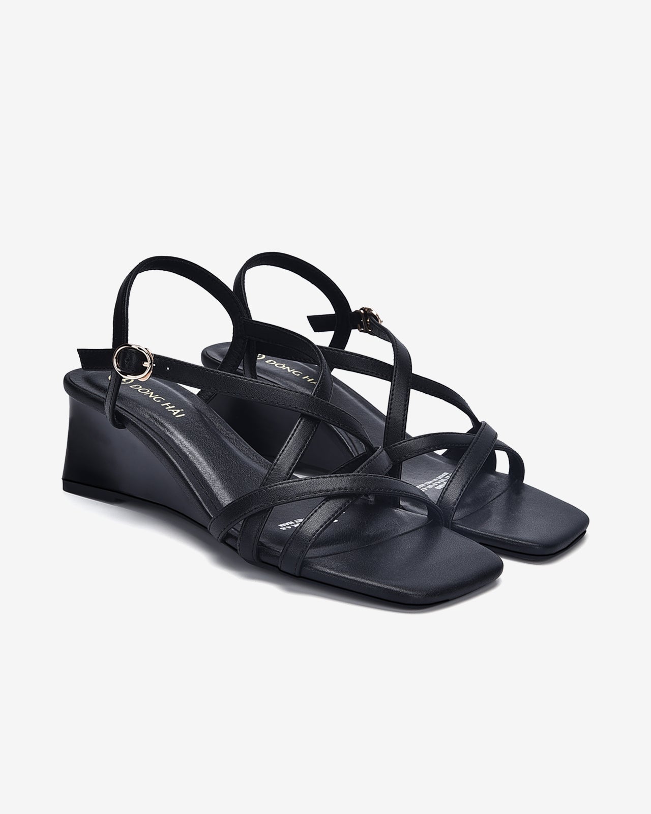 Sandals Xuồng Đông Hải Quai Mảnh Đan Chéo-S81M9Đen Color2