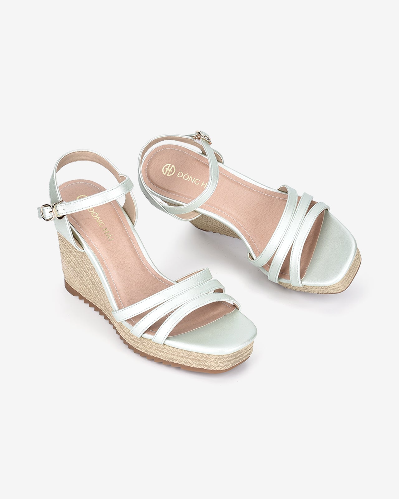 Giày Sandal Xuồng Đông Hải Đế Cói 12cm-S81O1Xanh Lá Color2