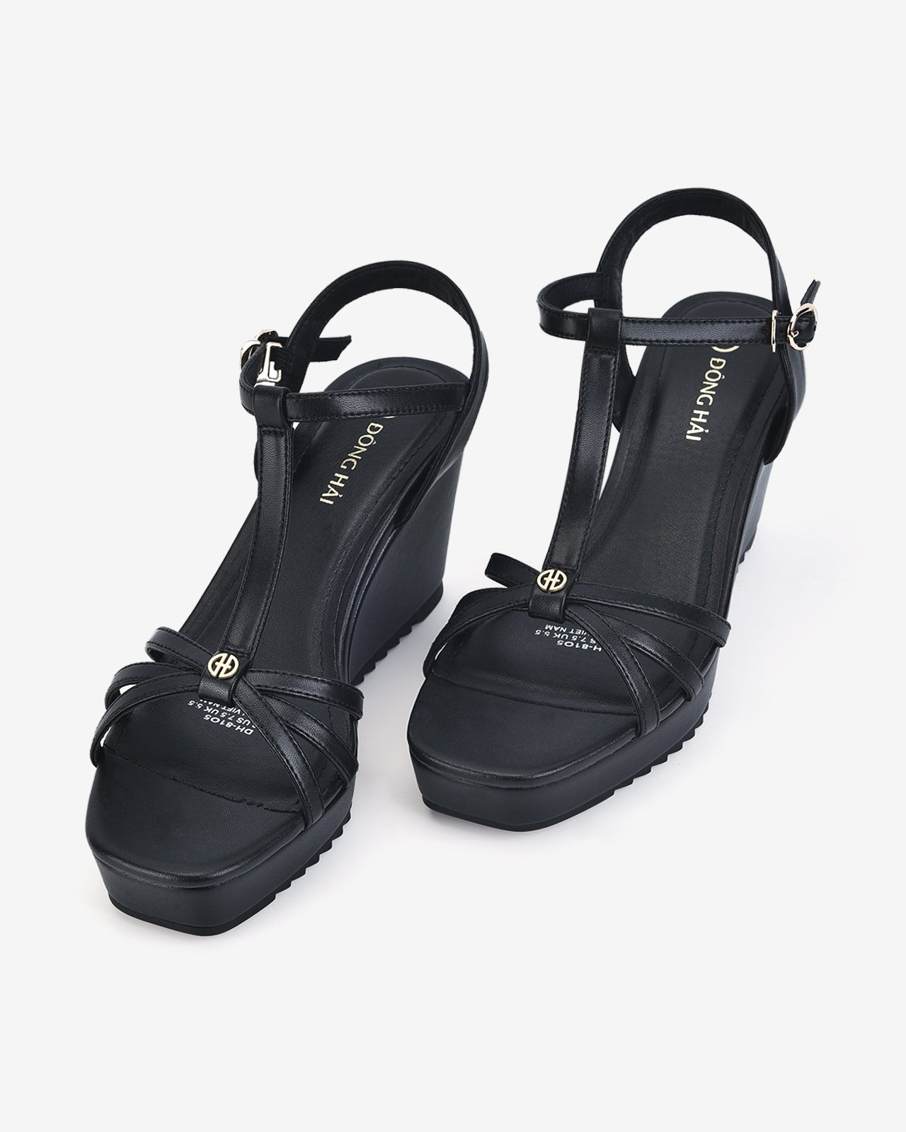 Giày Sandal Xuồng Đông Hải Quai T-strap Nữ Tính-S81O5Đen Color2