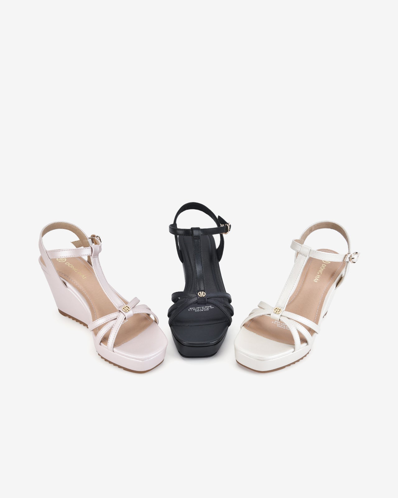 Giày Sandal Xuồng Đông Hải Quai T-strap Nữ Tính-S81O5-Hồng Color1