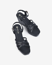 Giày Sandal Xuồng Đông Hải Quai Mảnh Đan Chéo-S81O8Đen Color1