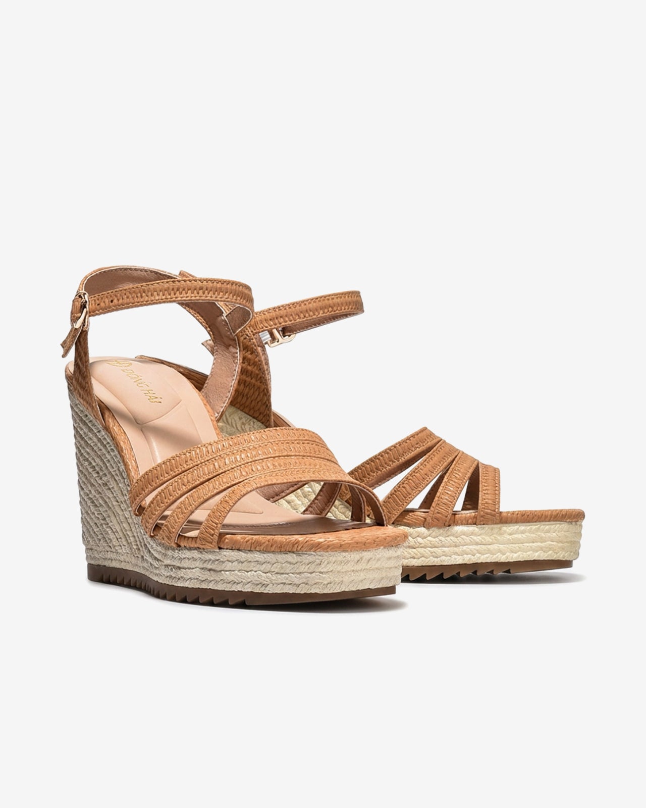 Sandal Xuồng Đông Hải Êm Chân Quai Đan Đế Cói-S81V8Bò Color1
