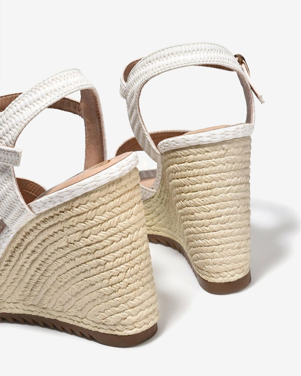 Sandal Xuồng Đông Hải Êm Chân Quai Đan Đế Cói-S81V8Kem Color1